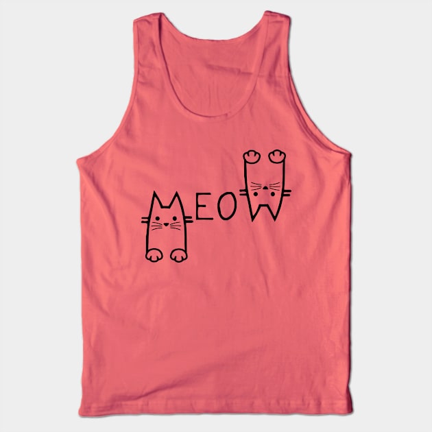 Meow Tank Top by oyshopping